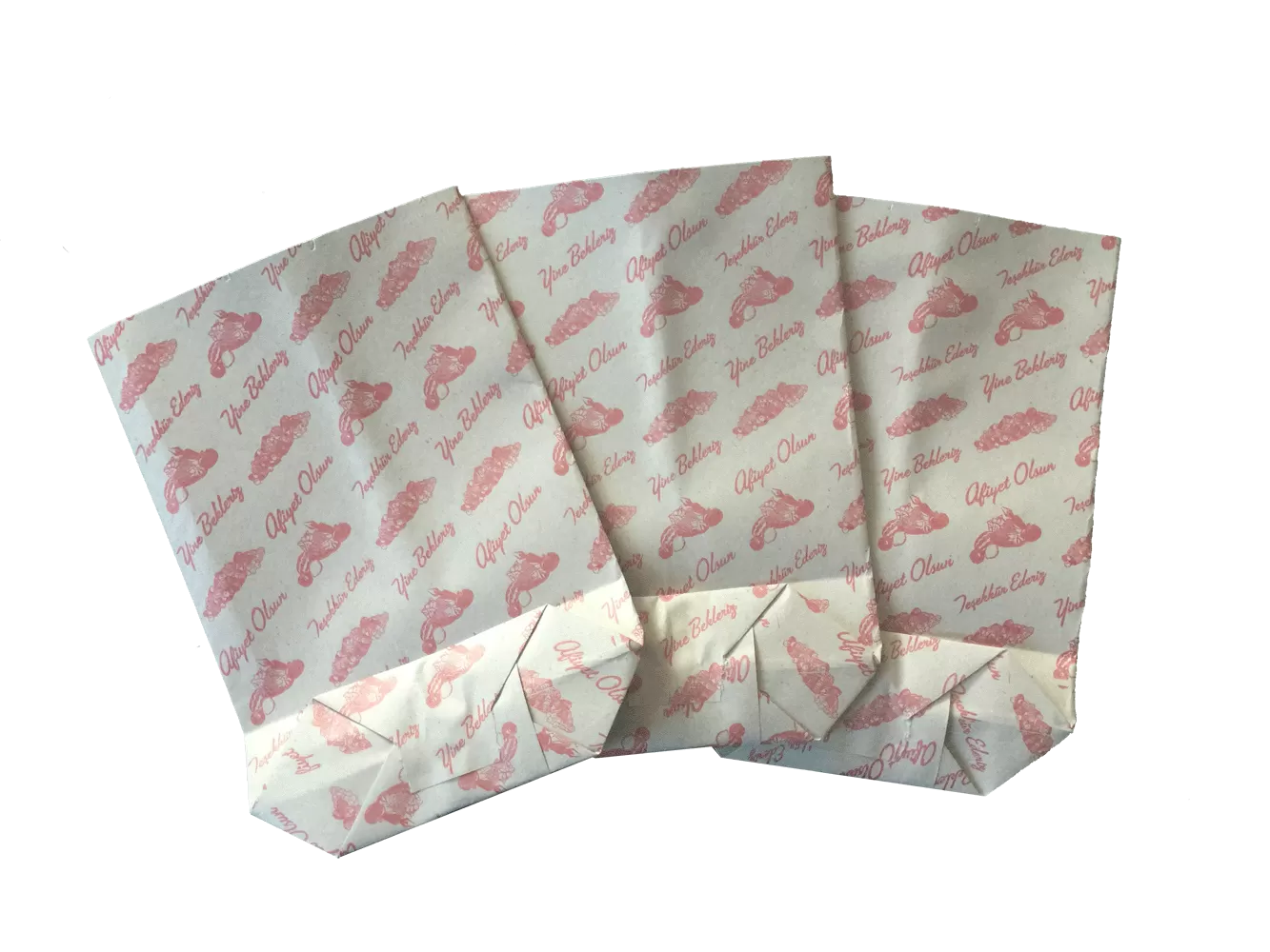 Printed 'Enjoy Your Meal' Paper Bags