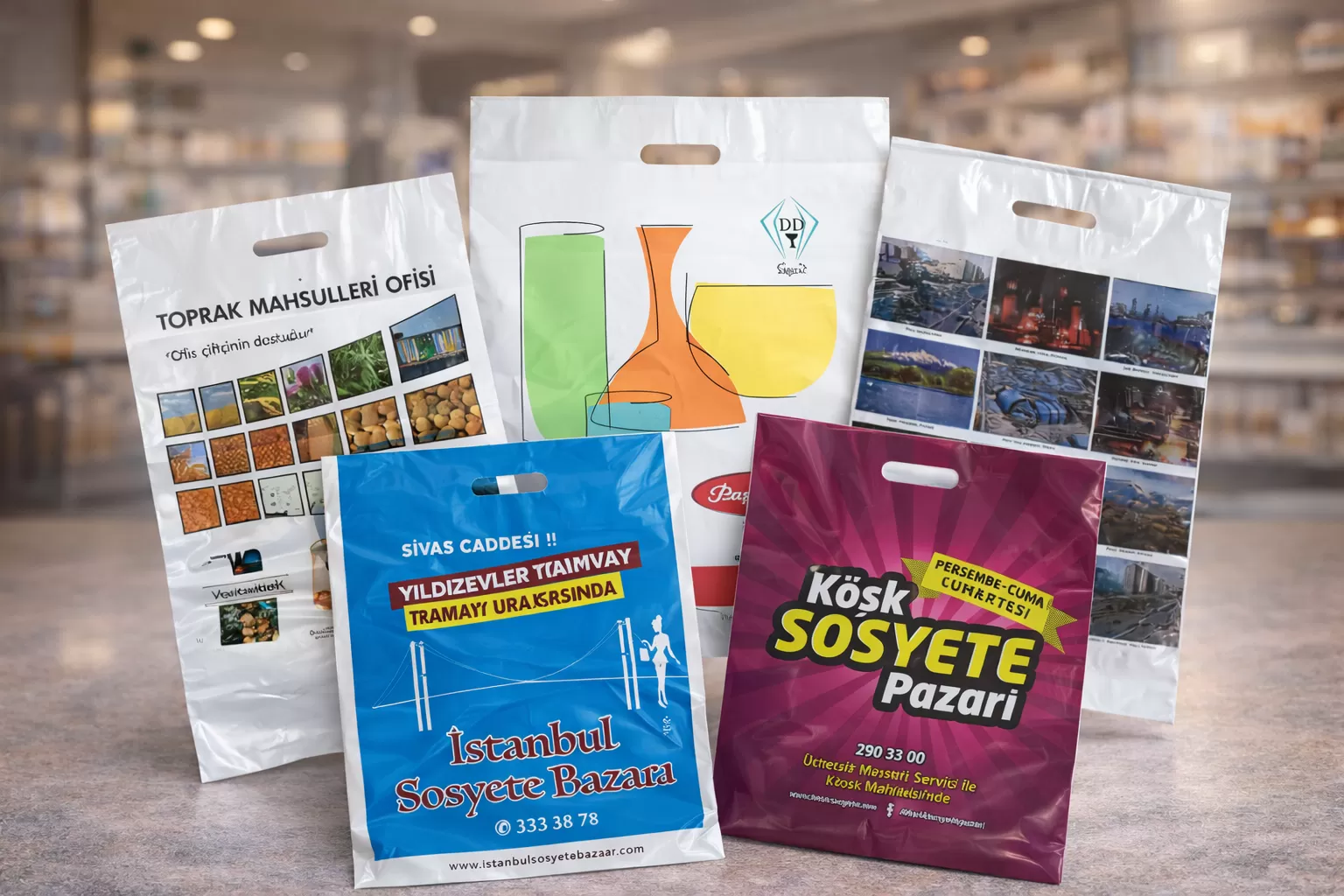 Printed Reinforced Plastic Bags